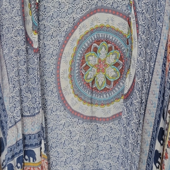 Bohemian Blue and Orange Cover-Up - Picture 9 of 10